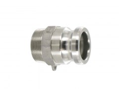 Złącze CAMLOCK - Typ F - Część Męska - z Gwintem Zewnętrznym NPT - ze Stali Szlachetnej