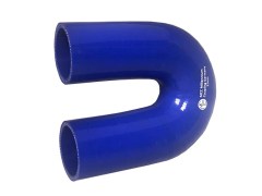 Kolano Zwrotne - Silikonowe do Chłodnic - 180 stopni - z Oplotem - Samogasnące - SAE - UL 94 - MCC