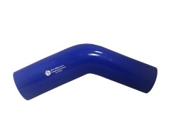 Kątowy Łącznik Redukcyjny - Silikonowy do Chłodnic - 45 stopni - z Oplotem - Samogasnący - SAE - UL 94 - MCC