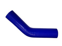 Łącznik Silikonowy do Chłodnic - kątowy 45 stopni - z Oplotem - Samogasnący - SAE - UL 94 - MCC