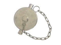 Nakrętka Zaślepiająca z Gwintem Wewnętrznym BSPP i Łańcuszkiem - ze Stali Szlachetnej