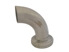 Złącze Mleczarskie - Higieniczne - DIN 11851 - Kolano - Część Męska do Wspawania - Stal Szlachetna