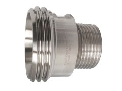 Złącze Mleczarskie - Higieniczne - DIN 11851 - Część Męska z Gwintem Zewnętrznym BSPP - Stal Szlachetna