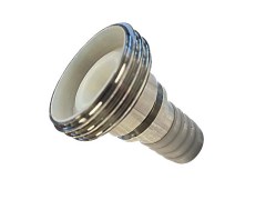 Złącze Mleczarskie - Higieniczne - DIN 11851 - Część Męska - z Karbowanym Króćcem do Węża - Stal Szlachetna Powlekany PFA