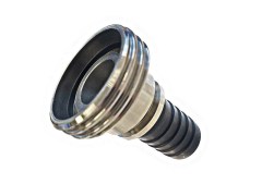 Złącze Mleczarskie - Higieniczne - DIN 11851 - Część Męska - z Karbowanym Króćcem do Węża - Przewodzące elektr. - Stal Szlachetna Powlekany PFA