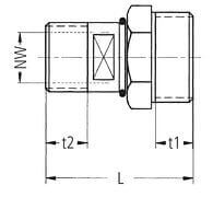Nypel - 2000 - Obrotowy - z Gwintem Zewnętrznym - KARASTO