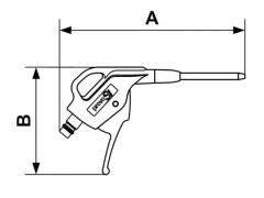PrevoS1 - Pistolet z Dyszą Metalową - Wtyk ERP 07 - Tworzywo Sztuczne - PREVOST
