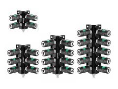 PrevoS1 - Przyłącze Ścienne - Rozdzielacz z Szybkozłączkami - DN 7,4 - PREVOST S1 - z Gwintem Wewnętrznym - 4, 6, 8 lub 10 portów