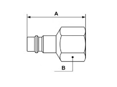 PrevoS1 - Wtyk Szybkozłączaki - PREVOST S1 - z Gwintem Wewnętrznym - DN 10,4 - Typ ERP 11 - Stal