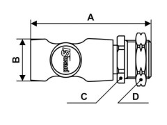 PrevoS1 - Szybkozłączka z Odpowietrzeniem - PREVOST S1 - Grodziowa - z Gwintem Zewnętrznym - DN 7,4 - Typ ESI 07 - 1 Klik