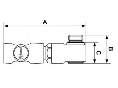 PrevoS1 - Szybkozłączka z Odpowietrzeniem - PREVOST S1 - z Gwintem Zewnętrznym - Obrotowa - Kątowa - DN 7,4 - Typ ESI 07 SE - 1 Klik