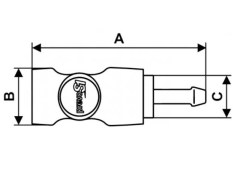 PrevoS1 - Szybkozłączka z Odpowietrzeniem - PREVOST S1 - z Króćcem do Węża - DN 7,4 - Typ ESI 07 - 1 Klik