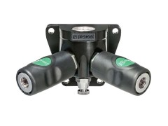 PrevoS1 - Uchwyt Ścienny ze Spustem - z Dwiema Szybkozłączkami z Odpowietrzeniem - PREVOST S1 - z Gwintem Wewnętrznym - DN 7,4 - Typ ESI 07 WK - 1 Klik