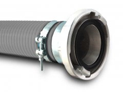 Przewód Asenizacyjny do Cieczy i Zawiesin - TRANSFORT/STORZ - z Tworzywa Sztucznego - ze Spiralą - Ssąco-Tłoczny - ze Złączami Strażackimi