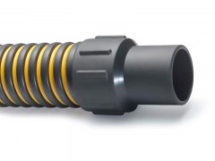 Wąż Asenizacyjny do Cieczy, Zawiesin i Ciał Stałych - RAUSPIRAFLEX TOITEC - do Obsługi Kabin "Toi-Toi" - z Tworzywa Sztucznego - ze Spiralą - Ssąco-Tłoczny - REHAU