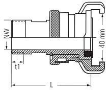 Oryginalne Złącze Geka Plus SH - z Gwintem Zewnętrznym - KARASTO