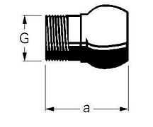 Złącze BAUER - S74 - Część Męska - z Gwintem Zewnętrznym