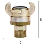 Złącze Kłowe Skręcane z Gwintem Zewnętrznym - z Pierścieniem Zabezpieczającym - US Standard - Typ SSCA - LUDECKE