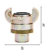 Złącze Kłowe Skręcane z Gwintem Wewnętrznym - z Pierścieniem Zabezpieczającym - US Standard - Typ SSCI - LUDECKE