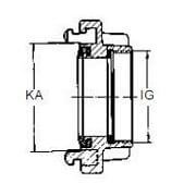 Złącze STORZ - z Gwintem Wewnętrznym - z Zatrzaskiem Zabezpieczającym - ze Stali Szlachetnej