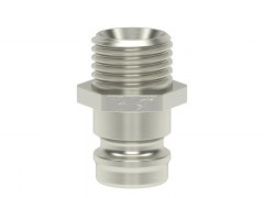 Wtyk z Gwintem Zewnętrznym z Gniazdem na Klucz Trzpieniowy Szesciokątny - Niklowany - Rozmiar 9 - DN 6 - Typ ESHM NAIB - HASCO Z 8