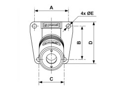 PrevoS1 - Uchwyt Ścienny ze Spustem - z Szybkozłączką z Odpowietrzeniem - PREVOST S1 - z Gwintem Wewnętrznym - DN 10,4 - Typ ESI 11EB - 1 Klik