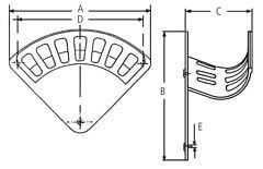 Uchwyt Ścienny na Wąż - Typ A - z Aluminium - KARASTO