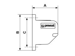 PrevoS1 - Uchwyt Ścienny - Wieszak do Pistoletów - PREVOST