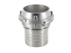 Jednoczęściowy Króciec ze Złączemm TW  Typ VK - EUROZŁĄCZE Część VK z Karbowanym Króćcem pod Obejmę Skorupową - SS - EN 14420-6