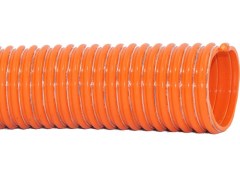 Wąż do Odkurzaczy Przemysłowych - ASPIR /PVC-AS - ORANGE - Antystatyczny - z Linką Miedzianą - do centralnych systemów odkurzania