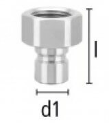 Wtyk Szybkozłączki z Gwintem Wewnętrznym - Rozmiar 13,5mm - DN 9 - Typ ESD NI - Odpowiednik DME 3/8'' - LUDECKE