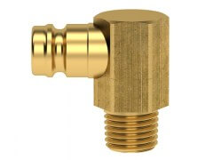 Wtyk pod Kątem 90° - z Gwintem Zewnętrznym - Rozmiar 9 - DN 6 - Typ ESHM NA-90- Odpowiednik HASCO Z 8