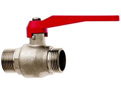 Zawór Kulowy - Typ 38 - z Gwintami Zewnętrznymi - z Mosiądzu Niklowanego - KARASTO