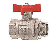 Zawór Kulowy - z Gwintem Zewnętrznym - z Mosiądzu Niklowanego - KARASTO