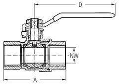 Zawór Kulowy GEKA plus - Typ 3 - z Gwintem Zewnętrznym - z Mosiądzu Niklowanego - KARASTO