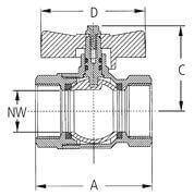 Zawór Kulowy - GW/GW - z Mosiądzu Niklowanego - KARASTO