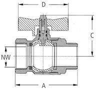 Zawór Kulowy - z Gwintem Zewnętrznym - z Mosiądzu Niklowanego - KARASTO