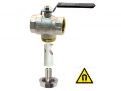 Zawór Kulowy z Wbudowanym Filtrem - Namagnetyzowany - Mufowy - Typ 140M - Produkt Włoski