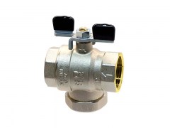 Zawór Kulowy z Wbudowanym Filtrem - Namagnetyzowany - z Motylkiem - Mufowy - Typ 141M - Produkt Włoski