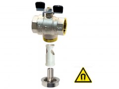 Zawór Kulowy z Wbudowanym Filtrem - Namagnetyzowany - z Motylkiem - Mufowy - Typ 141M - Produkt Włoski