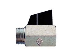 Zawór Kulowy Mini - Sześciokątny - Mufowy - Gwint Wewnętrzny i Zewnętrzny - Art. 3831 - Produkt Włoski