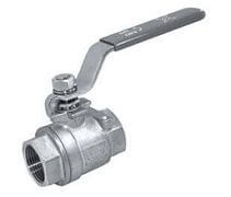 Zawór Kulowy - 2 Częściowy - Gwint Wewnętrzny - Pełny Przelot - ECO - Stal Szlachetna