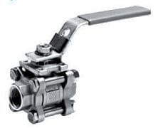 Zawór Kulowy - 3 Częściowy - Wysokociśnieniowy - Gwint Wewnętrzny - Stal Szlachetna