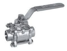 Zawór Kulowy - 3 Częściowy - ECO - Gwint Wewnętrzny - Stal Szlachetna