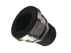 Złącze Mleczarskie - Higieniczne - DIN 11851 - Część Żeńska - z Karbowanym Króćcem do Węża - Przewodzące elektr. - Stal Szlachetna powlekana PFA