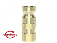 Złącze do Tynkowania - Część Męska z Gwintem Wewnętrznym - system 22 - Typ VIG - Złącze "Camlock" do Betonu - LUDECKE