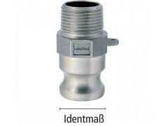 Złącze CAMLOCK - Typ FF (dawniej F) - Część Męska z Gwintem Zewnętrznym - DIN 14 420-7 - LUDECKE