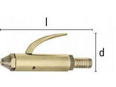 Przedmuchiwacz Prosty - z Mosiądzu - Typ AHM - LUDECKE