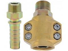 Złącze do Pary z Gwintem Zewnętrznym - ze Stali / MS 58 - Kompletne - Typ DAK ST - LUDECKE