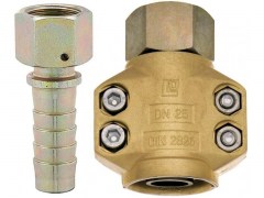 Złącze do Pary - z Gwintem Wewnętrznym ze Stali / MS 58 - Kompletne - Typ DIK ST - LUDECKE